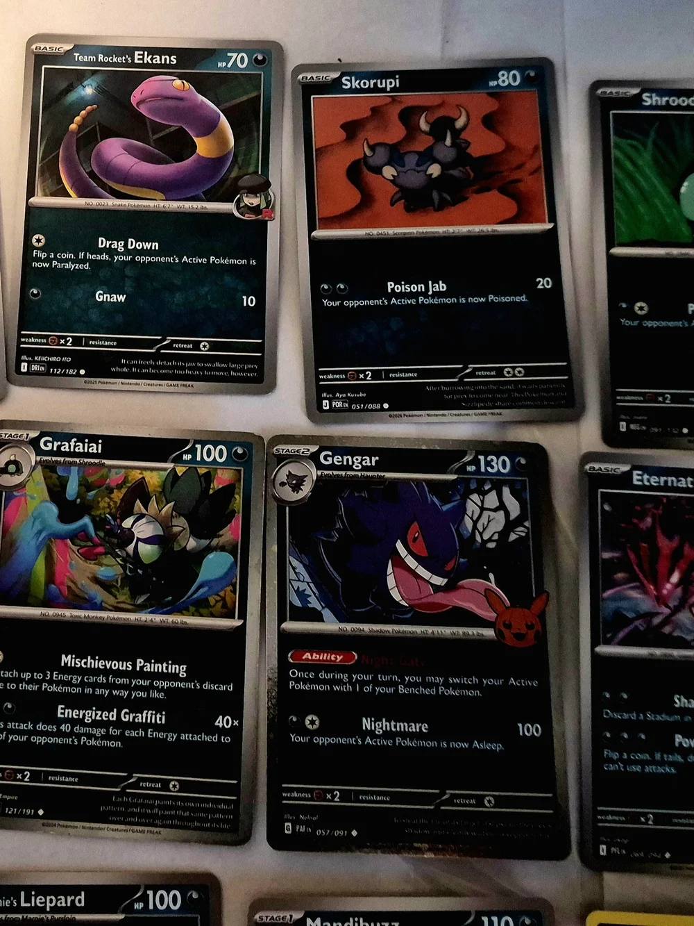 Pokémon TCG Bulk Lot Trading Card Collection Black & Blue